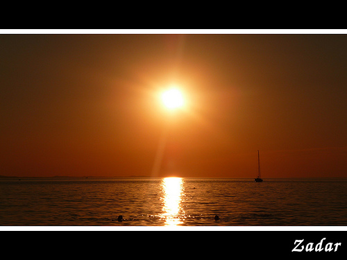Sunset en Zadar